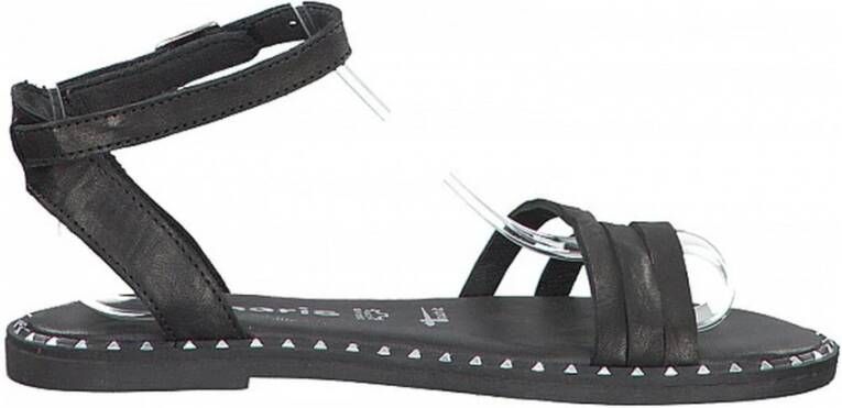 Tamaris Platte Hak Sandalen Black Dames