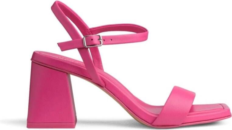 tamaris Roze Open Platte Sandalen Vrouwen Pink Dames