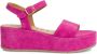 Tamaris Roze Suède Casual Open Sandalen Pink Dames - Thumbnail 2