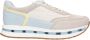 Tamaris Trendy Bruine Sneakers met Grijze en Blauwe Accenten Multicolor Dames - Thumbnail 2