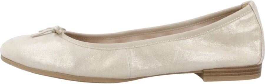 Tamaris leren ballerina 1-22116-41 179 damesschoenen M2211641 champagne