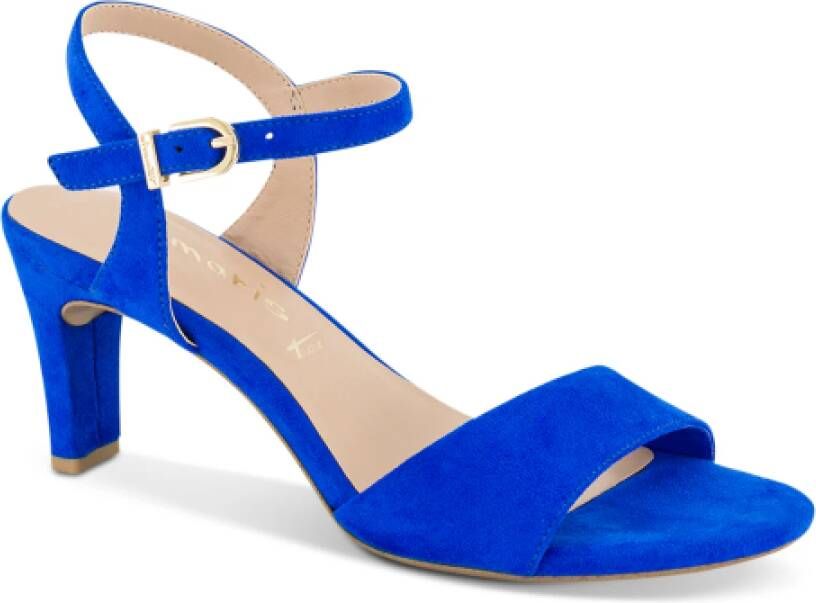 tamaris Stijlvolle Pangkleurige Hoge Hak Sandalen Blue Dames