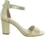 Tamaris Metallic Gouden Sandalette Feest Hakken Yellow Dames - Thumbnail 3