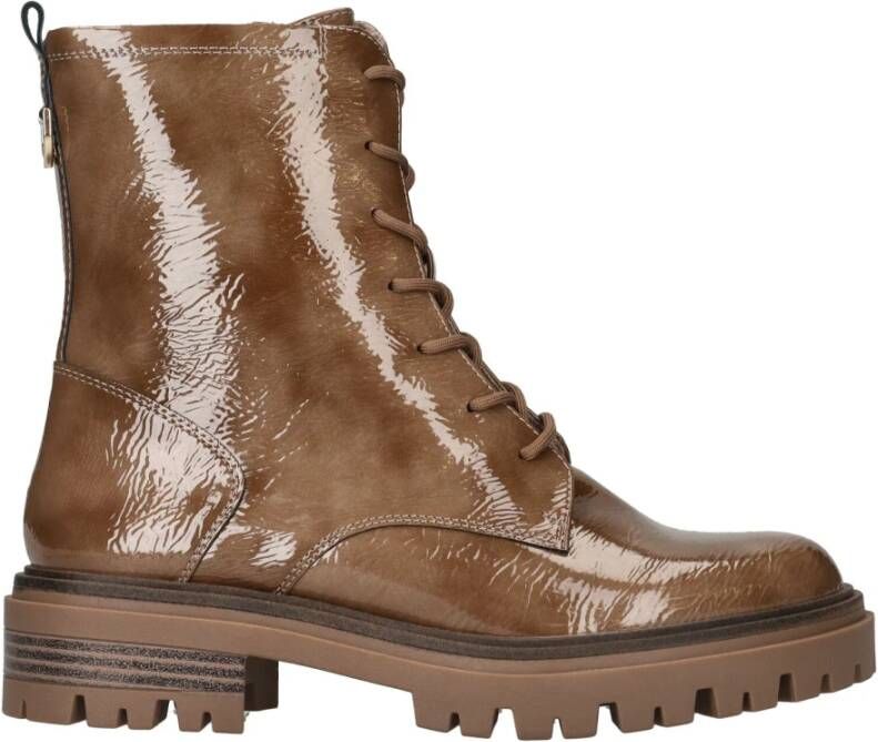 tamaris Stoere vegan veterboot voor dames Bruin Dames