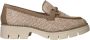 Tamaris Vegan geweven loafer met bruine accenten Beige Dames - Thumbnail 16