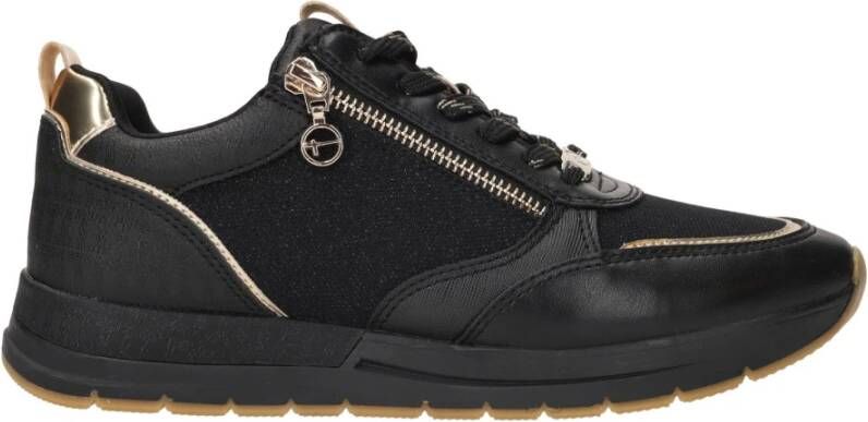 tamaris Vegan sneaker Black Dames