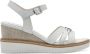 Tamaris Witte Casual Platte Sandalen White Dames - Thumbnail 2