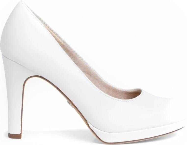 tamaris Witte Klassieke Gesloten Pumps White Dames