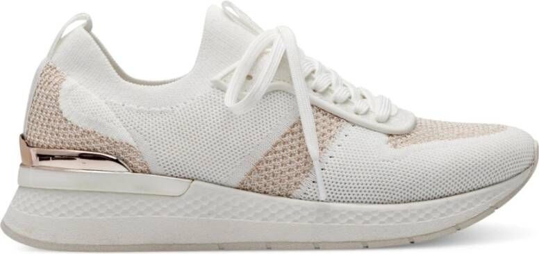 tamaris Witte Roségouden Sneakers Vrouwen Volwassenen White Dames