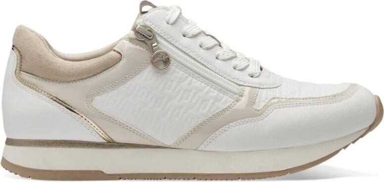 tamaris Witte Sneakers Offwhite Comb White Dames