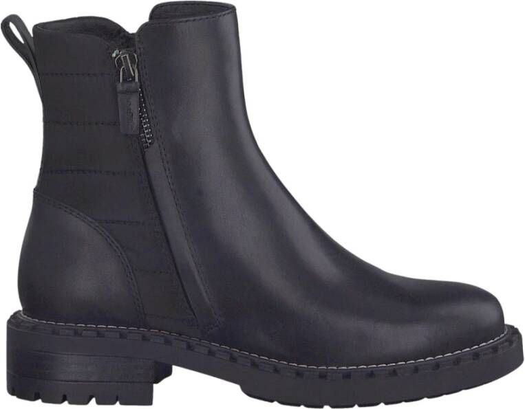 tamaris Zwarte casual gesloten enkellaarzen Black Dames