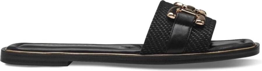 tamaris Zwarte Casual Open Slippers Vrouwen Black Dames