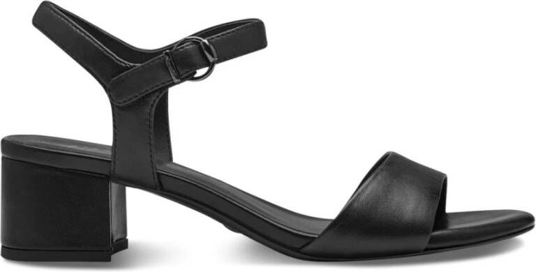 tamaris Zwarte Casual Platte Sandalen Vrouwen Black Dames