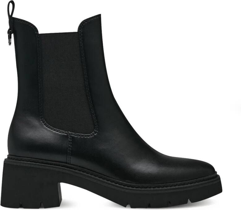 Tamaris Zwarte Chelsea Boots Tijdloze Stijl Black Dames