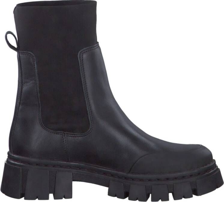 tamaris Zwarte gesloten booties voor dames Black Dames