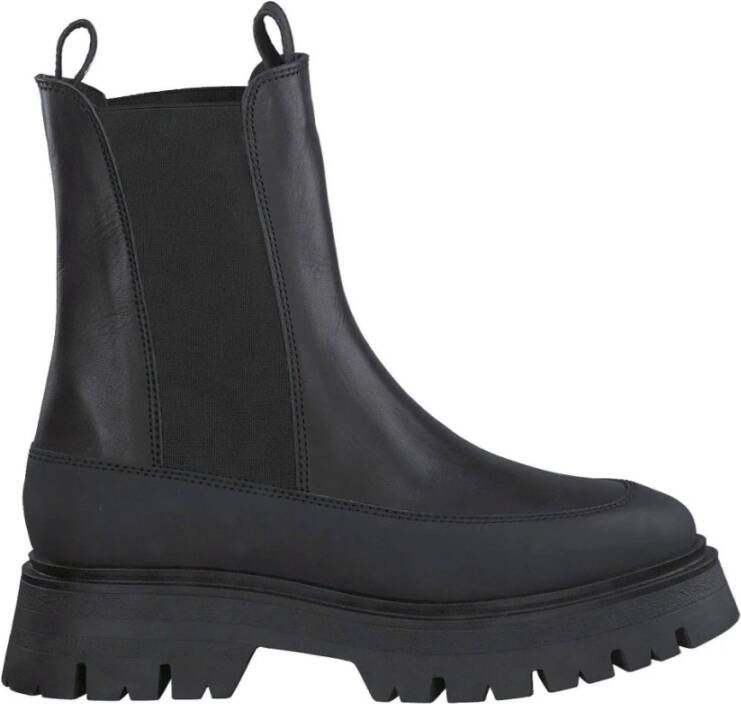 tamaris Zwarte gesloten booties voor dames Black Dames