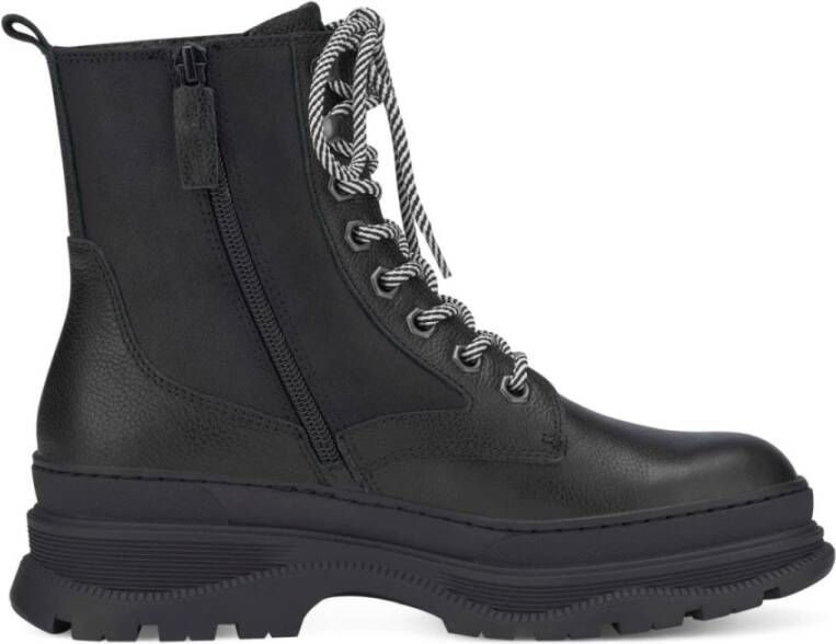 Tamaris Zwarte gesloten booties voor dames Black Dames