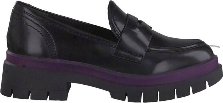 tamaris Zwarte Gesloten Loafers voor Vrouwen Black Dames