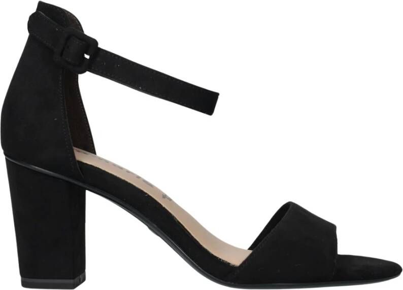 tamaris Zwarte Vegan Sandalette met Gespsluiting Black Dames