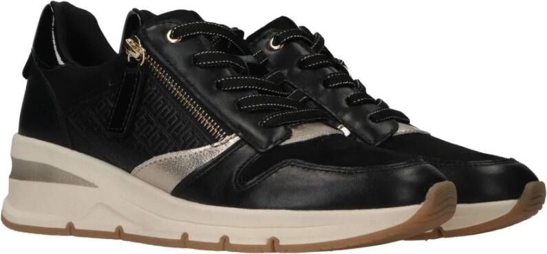 tamaris Zwarte Vegan Sneaker met Versterkte Hiel Black Dames