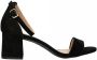 Tango | Brooklynn 15 e black nubuck mule ankle strap covered heel sole - Thumbnail 3