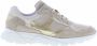 Tango | Kate 1-r x AC beige suede mesh gold combi jogger white sole - Thumbnail 3