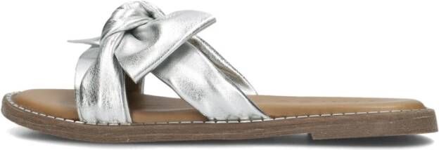 Tango Zilveren Audrey Slippers met Strik Gray Dames