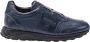 Testoni Cuneo Sneaker Sport Napa Kalfsleer +Grained Kalfsleer Blue Heren - Thumbnail 1