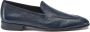 Testoni Lichtgewicht Deer Loafer Lambrusco Blue Heren - Thumbnail 1