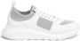 Testoni Moderne Stof Leren Sneaker White Heren - Thumbnail 1