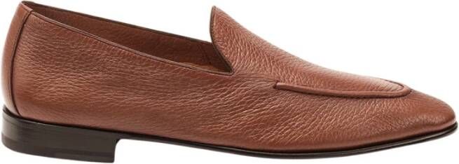 Testoni Tavolara Loafer Unlined Deer Brown Heren