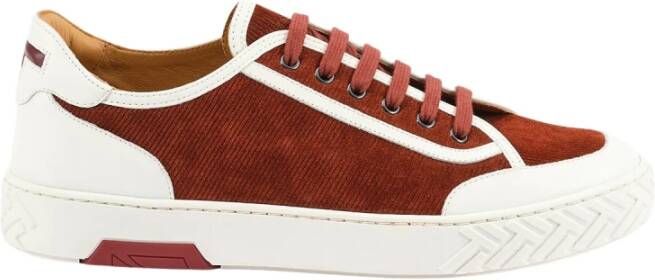 Testoni Velvet Suede Calf Sneaker Multicolor Heren