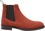 Testoni Venezia Chelsea English Suede Calf Orange Heren - Thumbnail 1