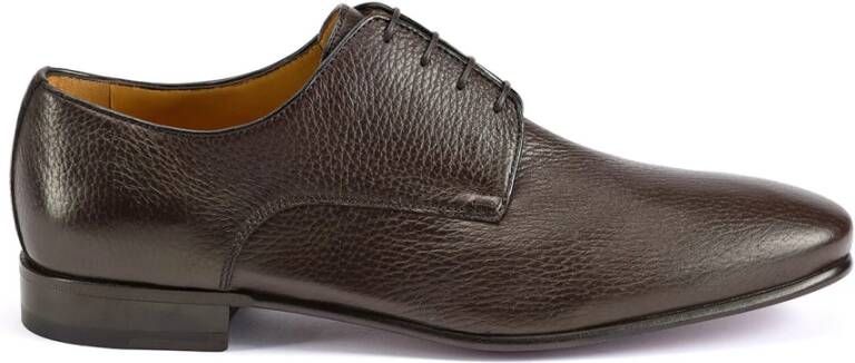 Testoni Zachte Deerskin Captoe Derby Schoen Brown Heren