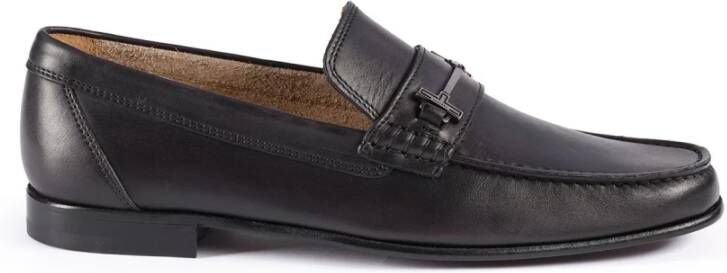 Testoni Zachte Delave Kalf Mocassin Black Heren