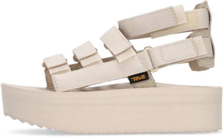 Teva Berk Flatform Vegan Sandaal Beige Dames