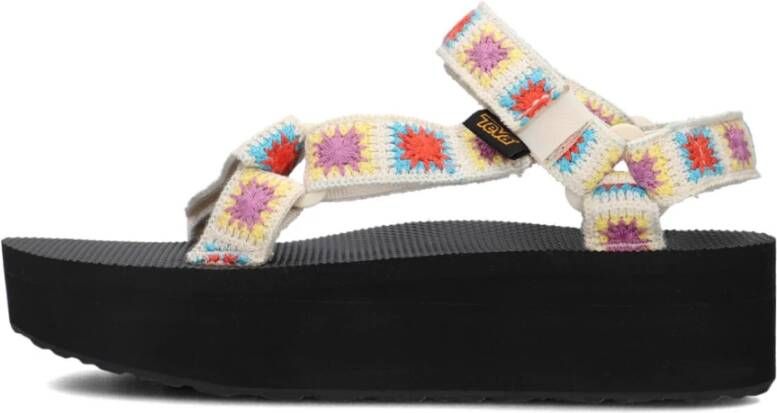 Teva Gehaakte Flatform Sandalen Multicolor Dames