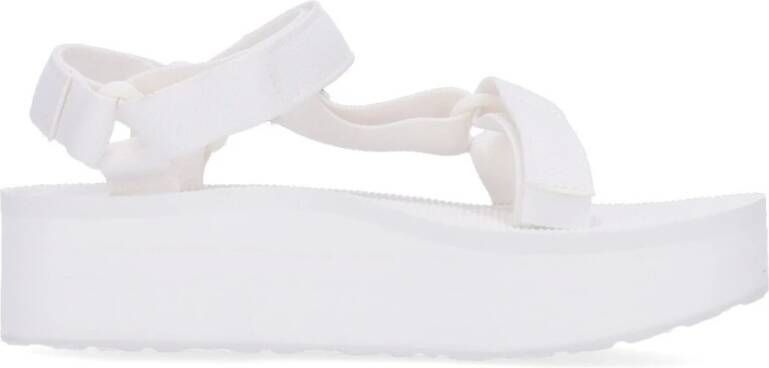 Teva Heldere Witte Flatform Sandaal Dames White Dames