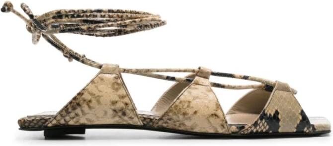 The Attico Beige Sandalen voor Vrouwen Beige Dames