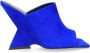 The Attico Blauwe Suède Hakken Muiltjes Cheope Stijl Blue Dames - Thumbnail 1