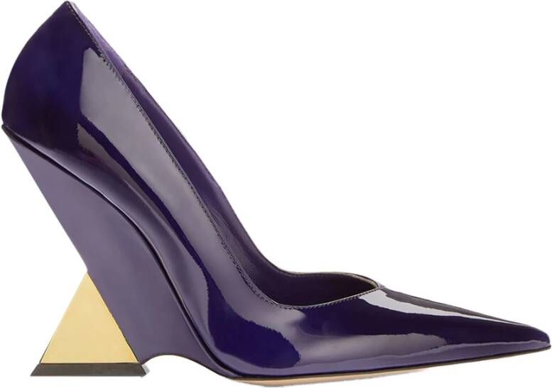 The Attico Cheope Lakleren Pumps Purple Dames