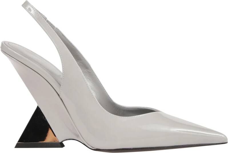 The Attico Elegante Cheope Slingback Hakken Gray Dames