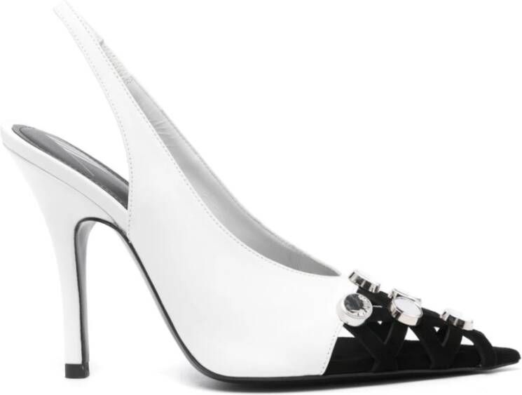 The Attico Fiona Slingback High Heels White Dames