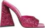 The Attico Fuchsia Glitter Vierkante Neus Muiltjes Pink Dames - Thumbnail 1