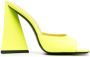 The Attico Gele Slip-On Muiltjes met Hoge Blokhak Yellow Dames - Thumbnail 1