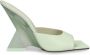 The Attico Groene Leren Sandalen Elegante Stijl Green Dames - Thumbnail 1