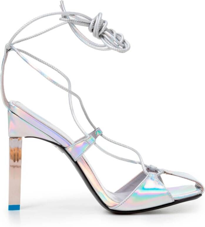 The Attico High Heel Sandals Grijs Dames