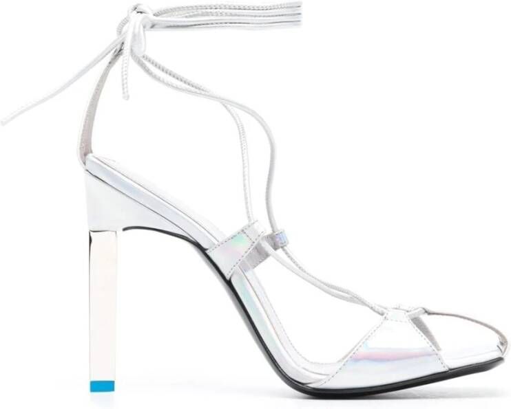 The Attico High Heel Sandals Grijs Dames