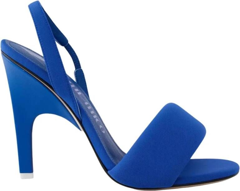 The Attico Kobalt Stiletto Sandalen Blue Dames