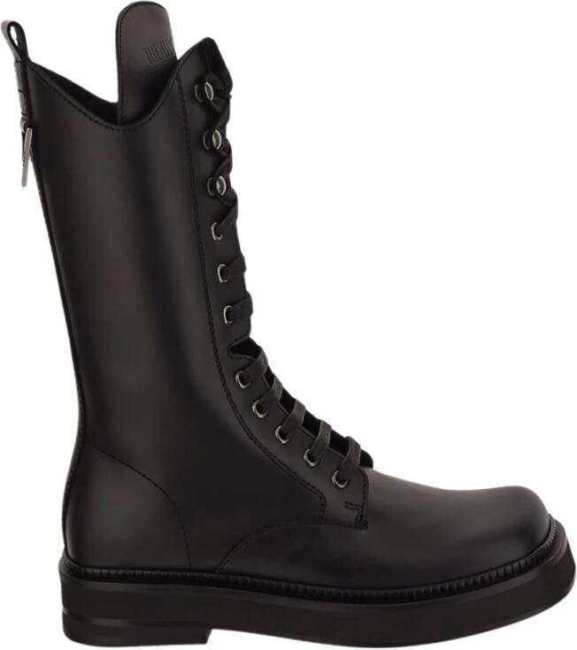 The Attico Leren Robin Boot Black Dames